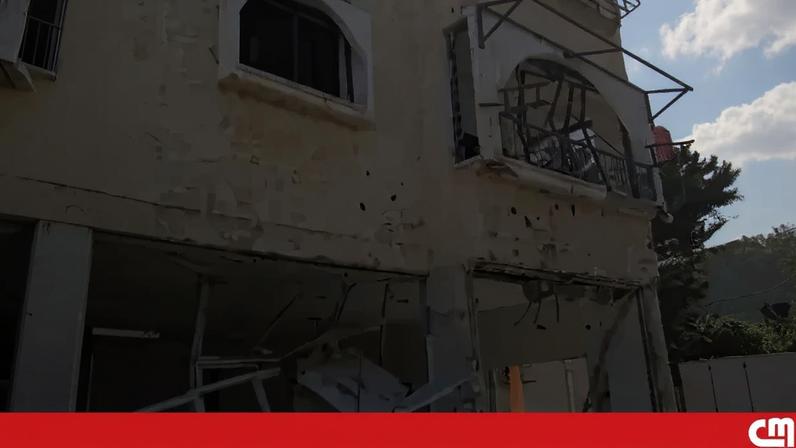 Imagens mostram destroços após ataque do Hezbollah no norte de Israel