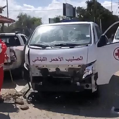 Um morto em ataque israelita junto à Cruz Vermelha no sul do Líbano