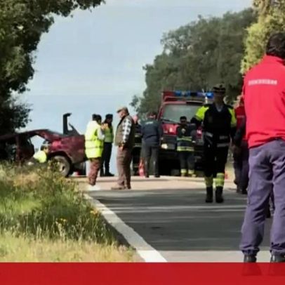 Um morto e quatro feridos em despiste na EN243, perto de Monforte