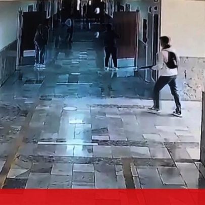 Tiroteio numa escola da Turquia visto em imagens de videovigilância