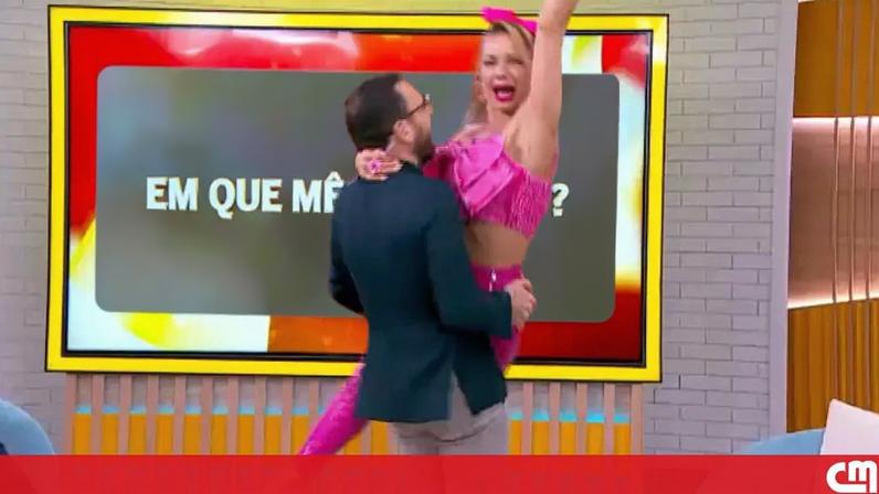 Fatinha, personagem de Luciana Abreu, faz alguém feliz na festa da CMTV