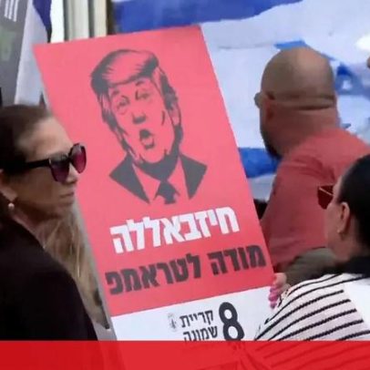 Residentes de Kiryat Shmona protestam em Jerusalém contra cessar-fogo Hezbollah