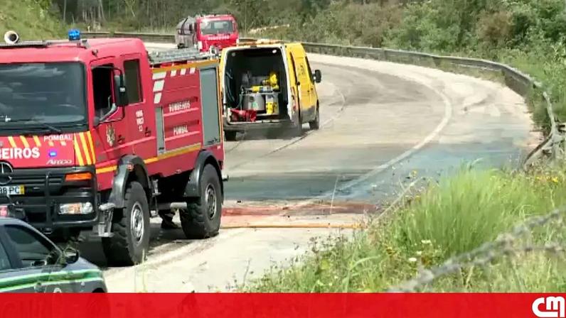 Acidentes no IC8 deixam dois mortos e causam corte de trânsito em Pombal