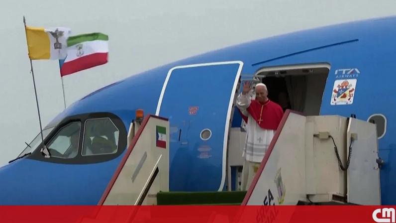 Papa Leão XIV já está na Guiné Equatorial