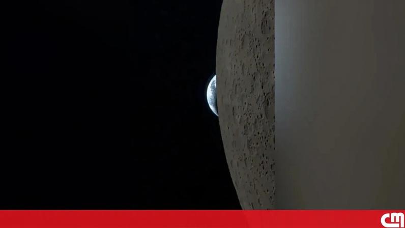 Terra a desaparecer por trás da Lua; imagens do Artemis II