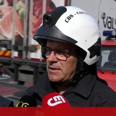 Um ferido em incêndio numa antiga fábrica em Coimbra