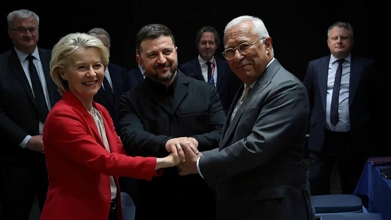 Zelensky reúne-se com líderes da UE antes da cimeira em Chipre