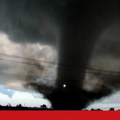 Imagens mostram tornado a atingir o estado de Oklahoma