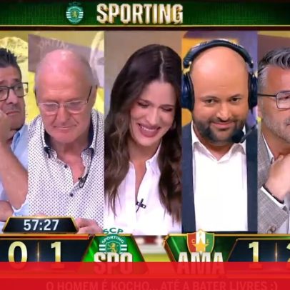 Telemóvel de comentador Jorge Amaral interrompe relato em direto na CMTV