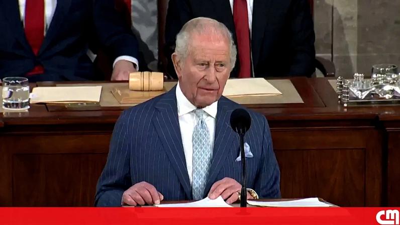 Rei Carlos III destaca relação entre EUA e Reino Unido em discurso no Congresso