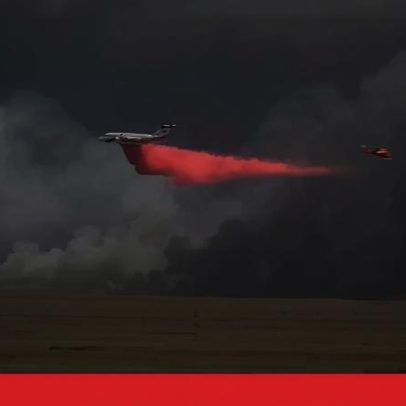 Incêndio de mato atinge zona residencial na Flórida, EUA