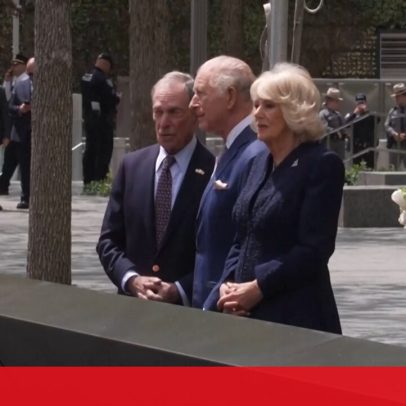 Rei Carlos III presta homenagem às vítimas de 11 de setembro em Nova Iorque