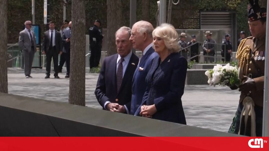 Rei Carlos III presta homenagem às vítimas de 11 de setembro em Nova Iorque