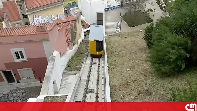Imagens do primeiro percurso do Funicular da Graça após tragédia com 17 mortos