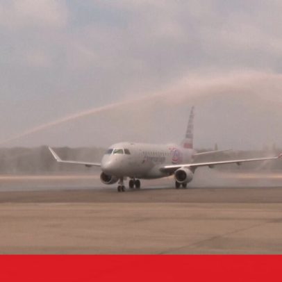 Primeiro voo direto EUA-Venezuela aterra em Caracas