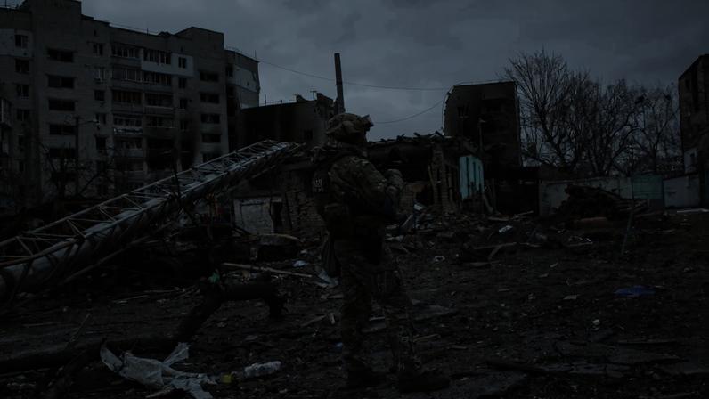 Exército ucraniano em Borodyanka