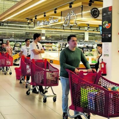 Cabaz alimentar atinge novo máximo de 254,99 euros