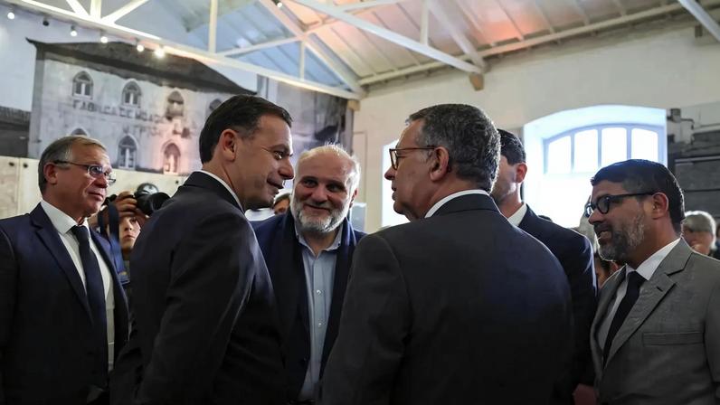 Primeiro-ministro (à esquerda), reunido com o Presidente da República