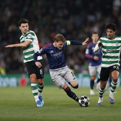 Arsenal perde antes de receber o Sporting e fica mais ameaçado na Liga inglesa