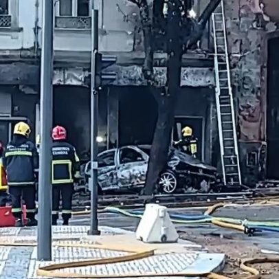Dois mortos em despiste de viatura que originou incêndio no centro de Coimbra