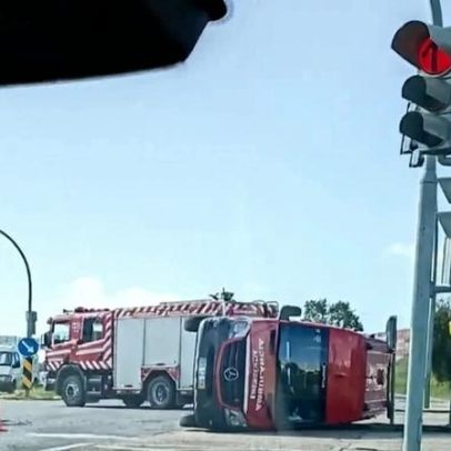 Três feridos em colisão entre carrinha e ambulância no Barreiro