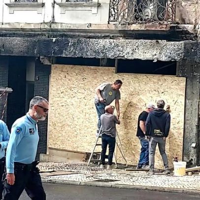 Incêndio em Coimbra desalojou 2 mulheres e 3 crianças após despiste de carro