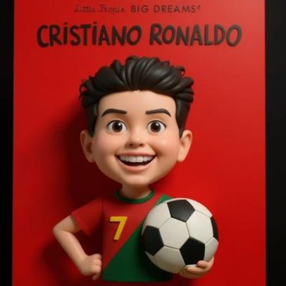 Cristiano Ronaldo entra para coleção de biografias infantis ilustradas