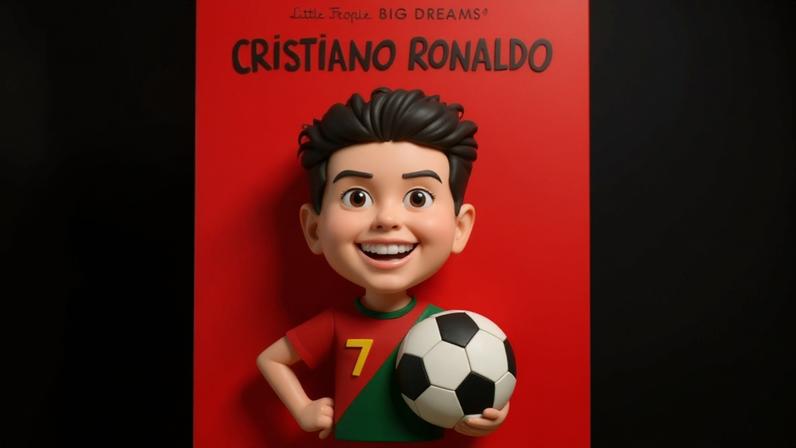 Cristiano Ronaldo entra para coleção de biografias infantis ilustradas