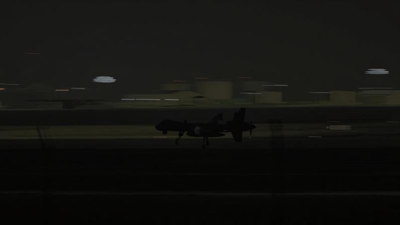 Drone MQ-9 Reaper dos EUA na Base Aérea das Lajes, Açores