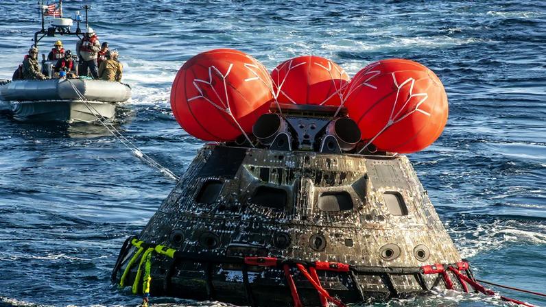 Processo de amaragem será feito com recurso a paraquedas, tal como na missão Artemis I.