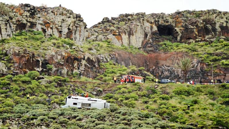 Um morto e 14 feridos em acidente com autocarro turístico nas Canárias
