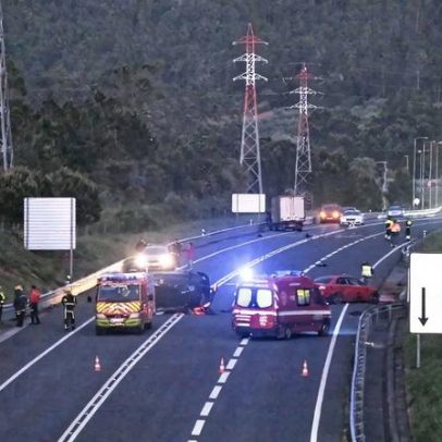 Colisão no IC9 em Alcobaça deixa um morto e cinco feridos