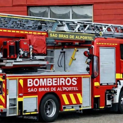 Vento forte arranca telhado do quartel dos Bombeiros em São Brás de Alportel
