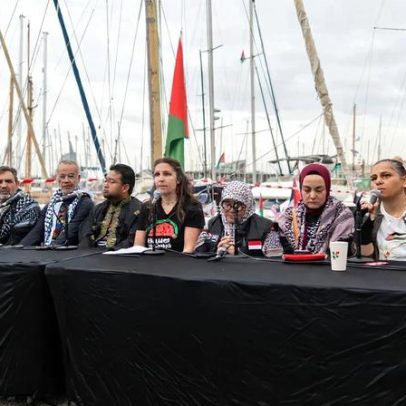 Flotilha ainda não parte para Gaza devido a condições atmosféricas adversas