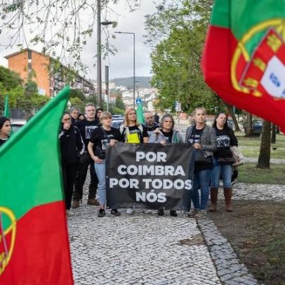 Marcha silenciosa pela segurança do cidadão de Coimbra realizada hoje