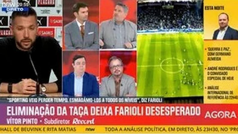 Bernardo Ribeiro: «A análise de Farioli ao clássico é a mais desonesta que já vi. Sinto vergonha alheia»