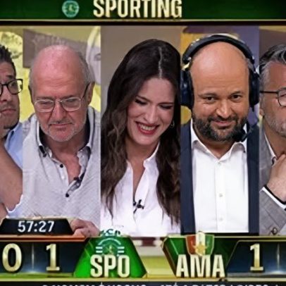 Áudio mostra telemóvel de comentador interrompendo relato do Sporting-AVS