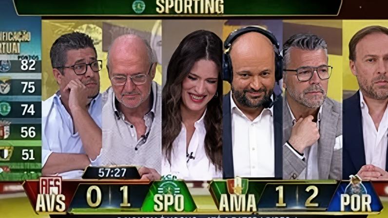 Áudio mostra telemóvel de comentador interrompendo relato do Sporting-AVS