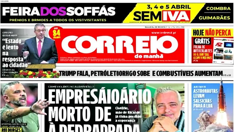 Capa do jornal