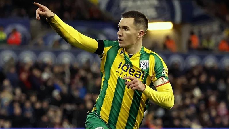Jed Wallace capitão do West Bromwich