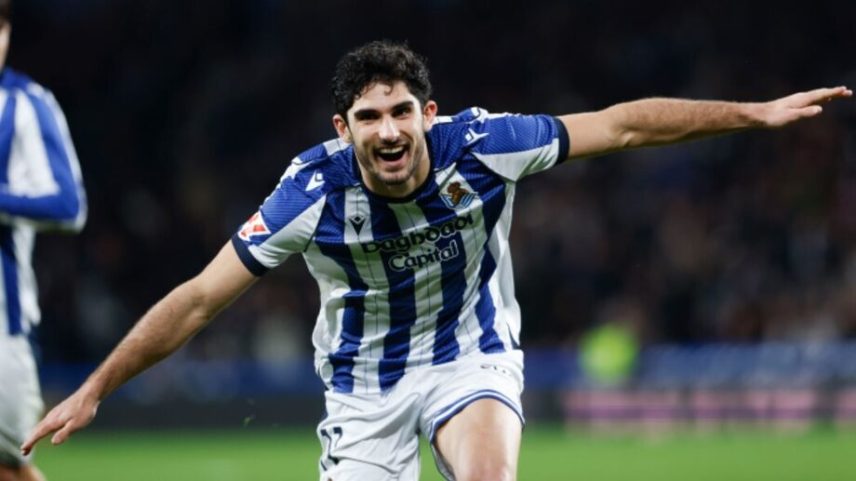 Guedes procura o primeiro troféu pela Real Sociedad
