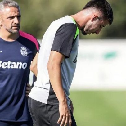 Fresneda permanece ausente no treino de recuperação do Sporting