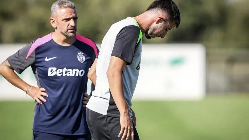 Fresneda permanece ausente no treino de recuperação do Sporting