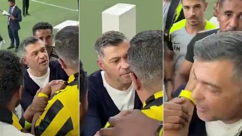 Adepto do Al Ittihad pediu justificações a Sérgio Conceição e os dois acabaram... abraçados