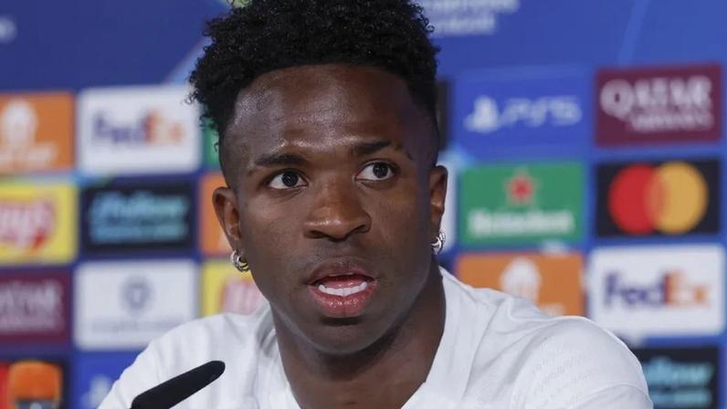 Vinícius na antevisão ao Real Madrid-Bayern
