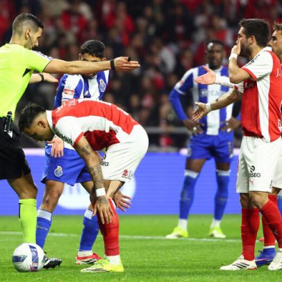 Arbitragem e VAR do Sp. Braga-FC Porto recebem nota insatisfatória
