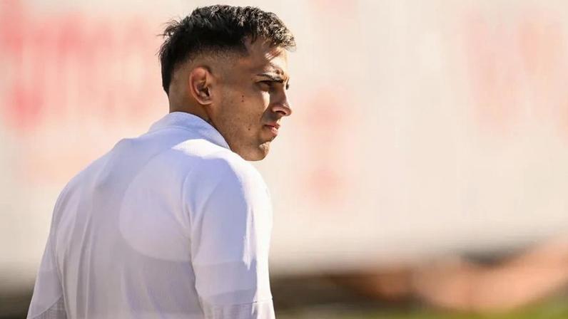 Zalazar treina condicionado; presença frente ao Betis ainda incerta