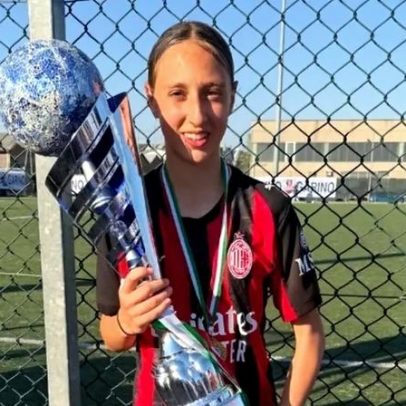 Filha de Modric já vence troféus pelo Milan