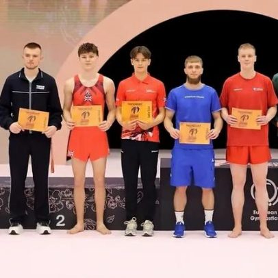 Três ginastas portugueses garantem presença nas finais do Europeu de trampolins