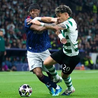 Maxi Araújo e João Neves na equipa da semana da Liga dos Campeões
